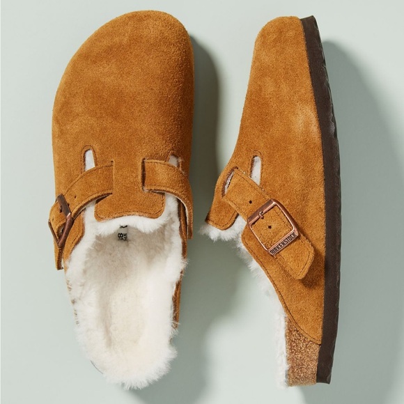 Birkenstock Shoes - 🌿Birkenstock Sherling Boston Clogs